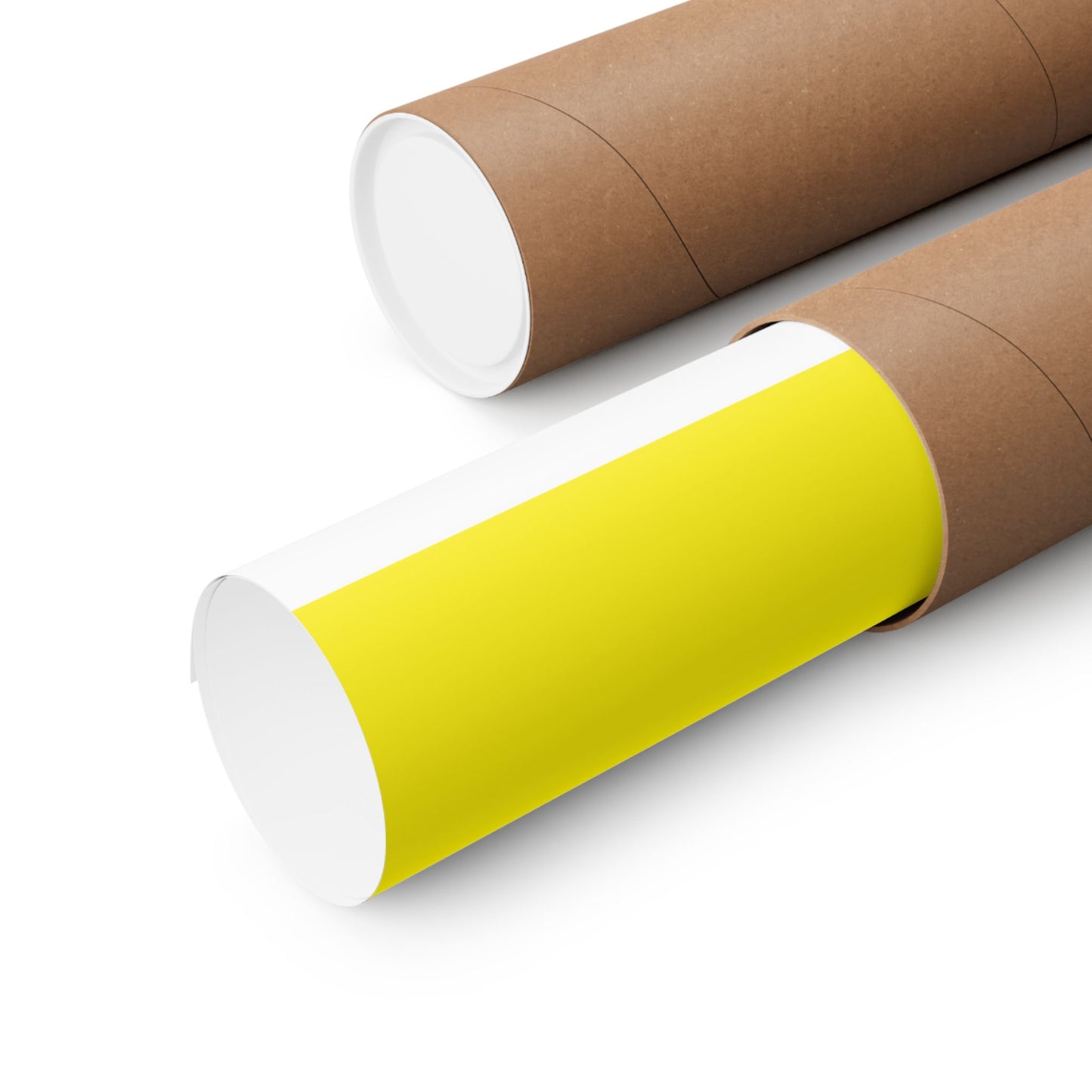 I Support Ukraine Matte Poster — Blue & Yellow Solid Flag Print