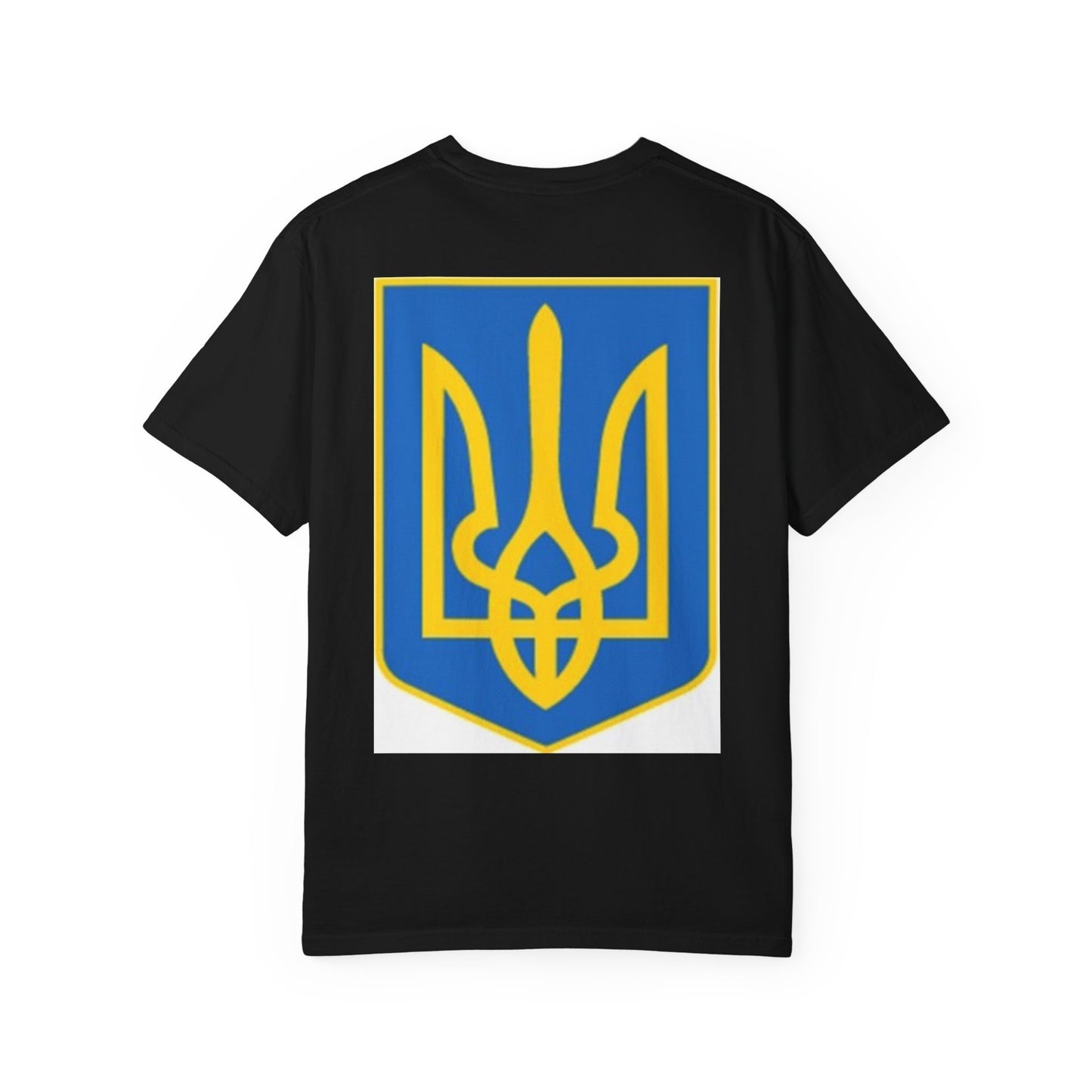 I Support Ukraine T-Shirt — Ukrainian Flag & Tryzub Graphic