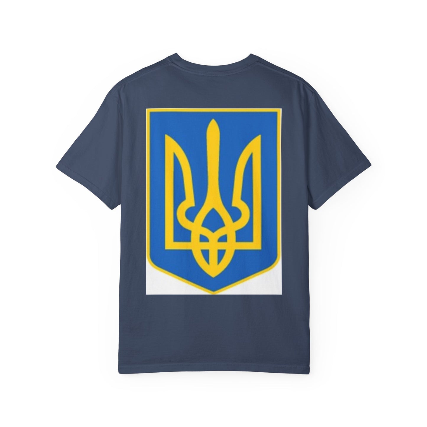 I Support Ukraine T-Shirt — Ukrainian Flag & Tryzub Graphic