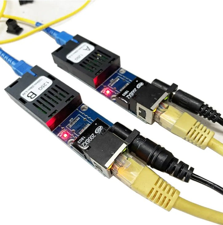 Fiber-ethernet media converters for a secret drone lab in UKRAINE