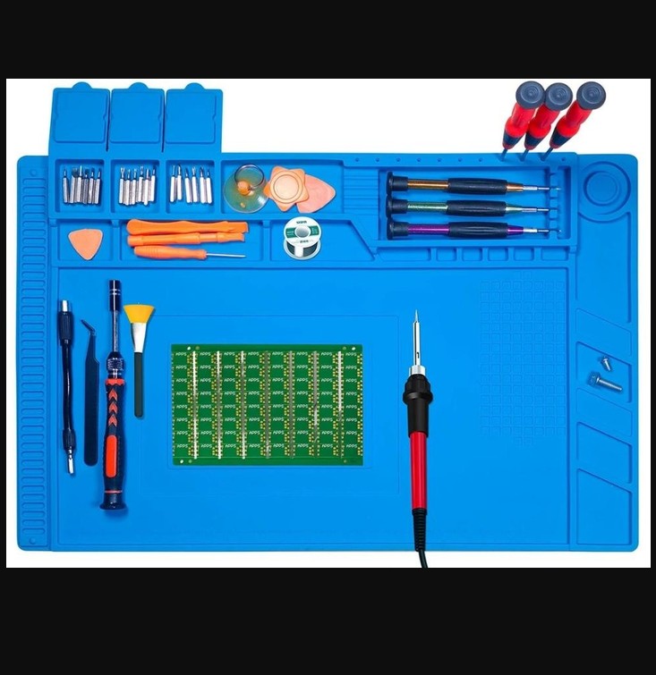 Soldering mat for a secret drone lab in UKRAINE